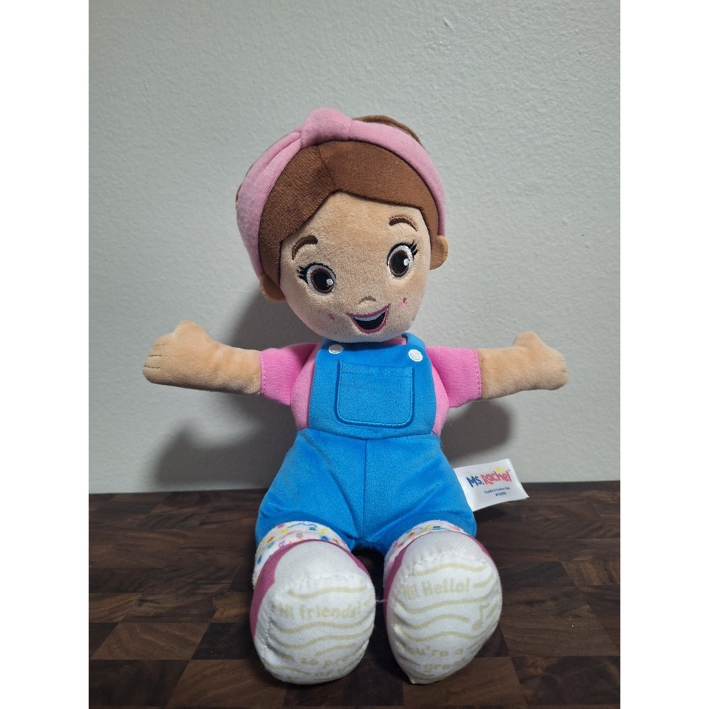 Ms. Rachel Cuddle & Comfort Doll Plush Stuffed Toy Overalls Pink Shirt T23502